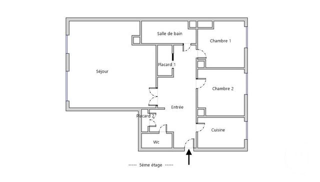 Appartement F4 à vendre - 4 pièces - 70.92 m2 - PARIS - 75020 - ILE-DE-FRANCE - Century 21 Nation