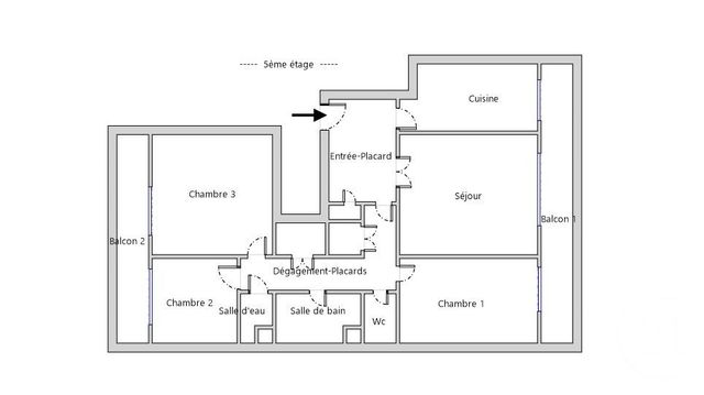 Appartement F4 à vendre - 4 pièces - 90.8 m2 - PARIS - 75012 - ILE-DE-FRANCE - Century 21 Nation
