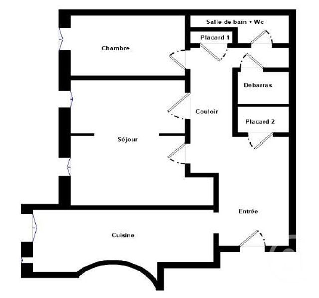 Appartement F3 à vendre - 3 pièces - 62.54 m2 - PARIS - 75012 - ILE-DE-FRANCE - Century 21 Nation